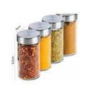 Porta Temperos Giratório Inox com 12 Potes de Vidro – Alta Durabilidade e Eficiência