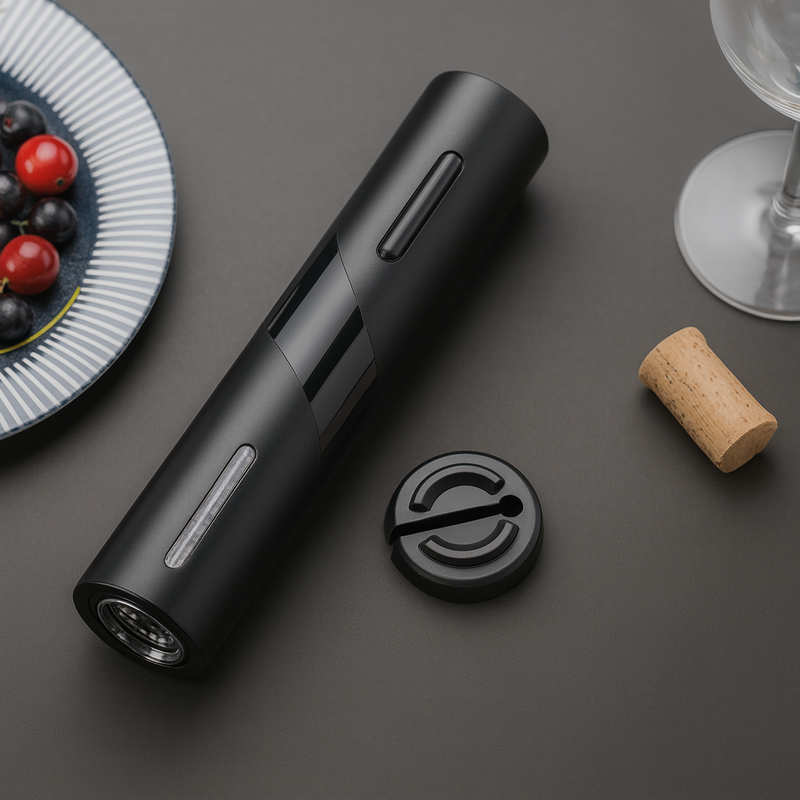 Abridor de Vinho Elétrico Premium 4 em 1 Completo