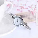 Relógio Feminino Pequeno de Pulso | Aço Inoxidável Retro Quartzo Casual