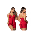 Pijama Baby Doll Sexy | Short Doll com Renda de Luxo