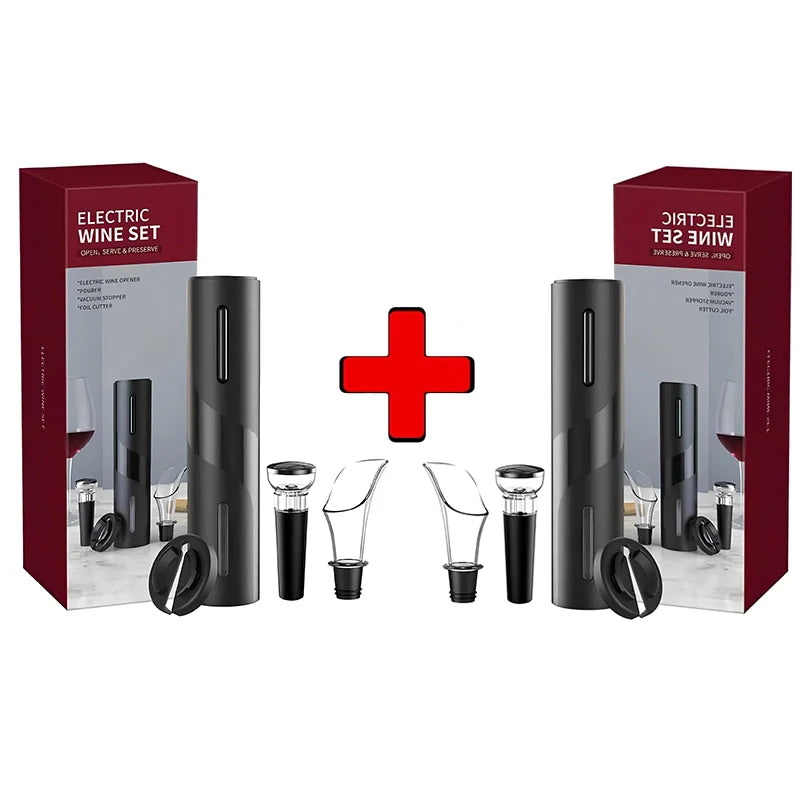 Abridor de Vinho Elétrico Premium 4 em 1 Completo