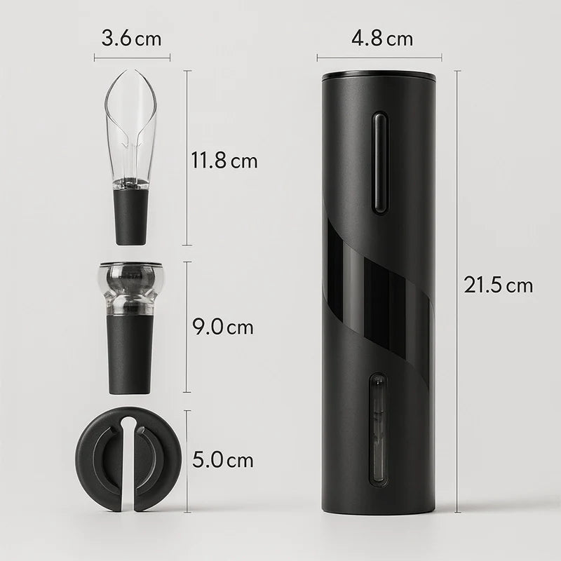 Abridor de Vinho Elétrico Premium 4 em 1 Completo