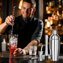 Kit Bartender Profissional 10 Peças com Coqueteleira 750ml e Base de Bambu