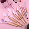 Utensílios Para Cozinha | Kit 19 Peças Com Tábua em Silicone,Espátula,Faca,Tesoura